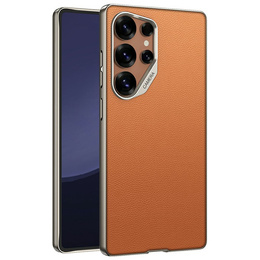 Калъфи за Samsung Galaxy S25 Ultra, GKK Leather, оранжев