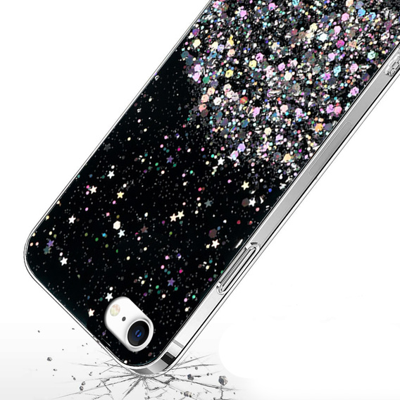 Калъфи за iPhone 7/8/SE 2020/SE 2022, Glittery, черен