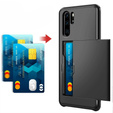 Калъфи за Huawei P30 Pro, Sliding Card Holder, черен