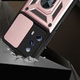 Брониран калъф за Xiaomi 13 Lite, CamShield Slide, розов rose gold