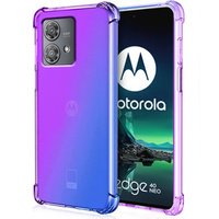 Калъфът Gradient Dropproof за Motorola Edge 40 Neo, Лилаво / синьо