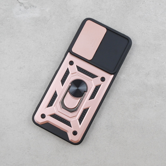 Брониран калъф за Xiaomi Redmi 12, CamShield Slide, розов rose gold