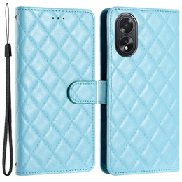 Калъф с капак за Oppo A38 4G / Oppo A18 4G, Wallet, BINFEN COLOR, син