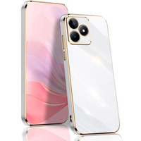 Калъф за Realme Note 50, Glamour CamShield, бял