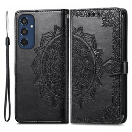 Калъф с капак за Samsung Galaxy M35, Mandala, черен