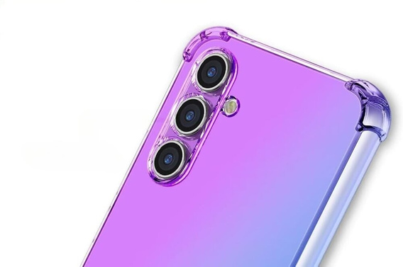 Калъфът Gradient Dropproof за Samsung Galaxy M15 5G, Лилаво / синьо