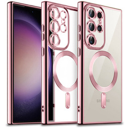 Калъфи за Samsung Galaxy S23 Ultra, MagSafe Hybrid, розов rose gold
