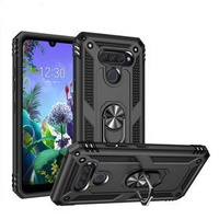 брониран калъф за LG K50 / Q60, Nox Case Ring, черен