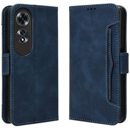 Калъф с капак за Oppo A60, Card Slot, тъмносин