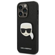 Калъфи Karl Lagerfeld за iPhone 14 Pro Max, Saffiano Karl's Head Patch, черен