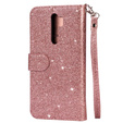 Калъф с капак за Xiaomi Redmi Note 8 Pro, Wallet Zippered, розов rose gold