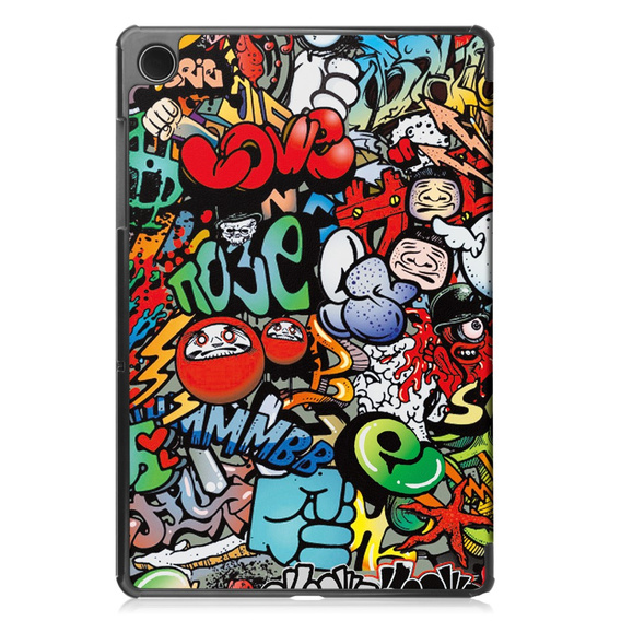 Калъф за Samsung Galaxy Tab A9+, Smartcase, graffiti