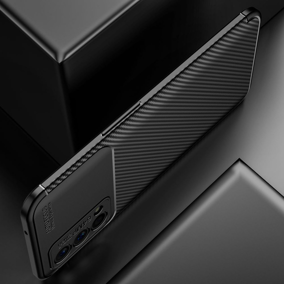 Калъфи за Realme GT Master Edition, Carbon Gel, черен