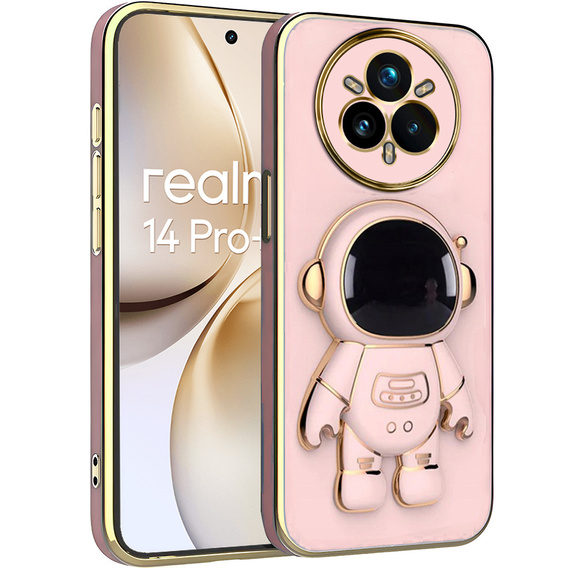 Калъфи за Realme 14 Pro 5G, Astronaut, розов