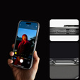 Калъфът MagSafe Spigen за iPhone 16 Pro, Ultra Hybrid, прозрачен / бял + 9H закалено стъкло