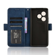Калъф с капак за Realme GT 6 / 6T, Card Slot, тъмносин