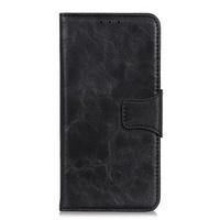 Калъф с капак за Huawei Y6P, Split Leather Wallet, черен