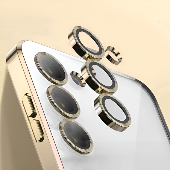 Калъф за Samsung Galaxy A55 5G, Electro MagSafe, златен + стъкло за екран