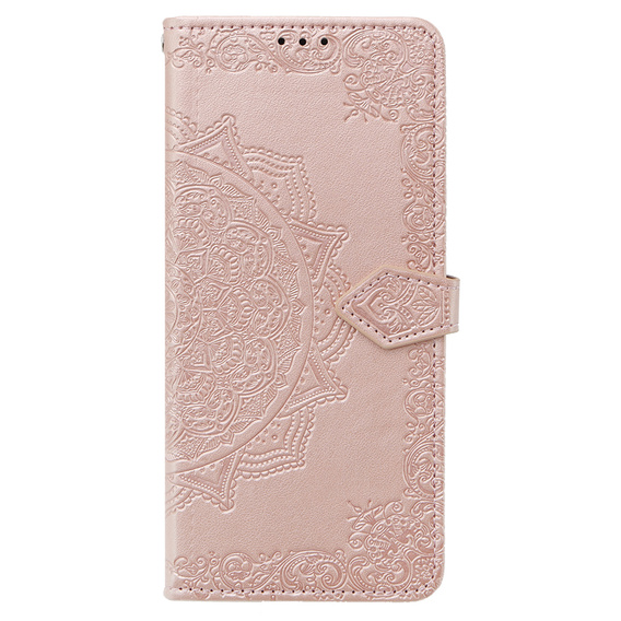 Калъф с капак за Oppo A38 4G / Oppo A18 4G, Mandala, розов rose gold