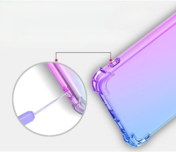 Калъфът Gradient Dropproof за Samsung Galaxy M15 5G, Лилаво / синьо