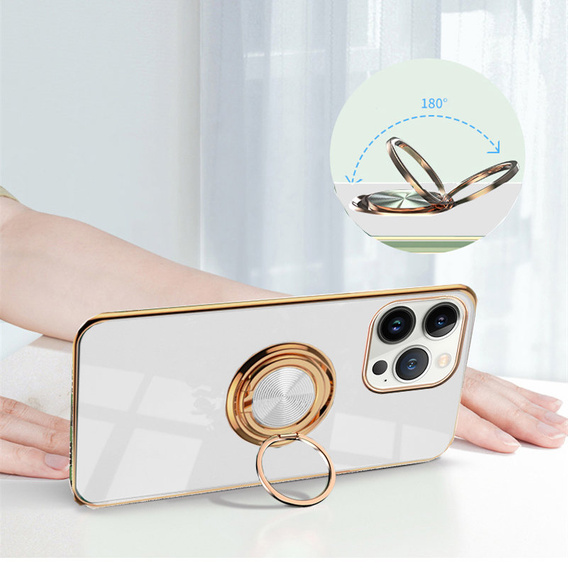 Калъфи за iPhone 13 Pro, Electro Ring, бял