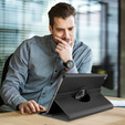 Калъф за iPad 10.9 2022 10 Gen TB330FU 10.95", въртящ се на 360, черен