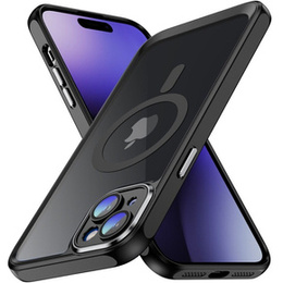 Калъф за iPhone 15 Plus, ERBORD Impact Guard, MagSafe, черен