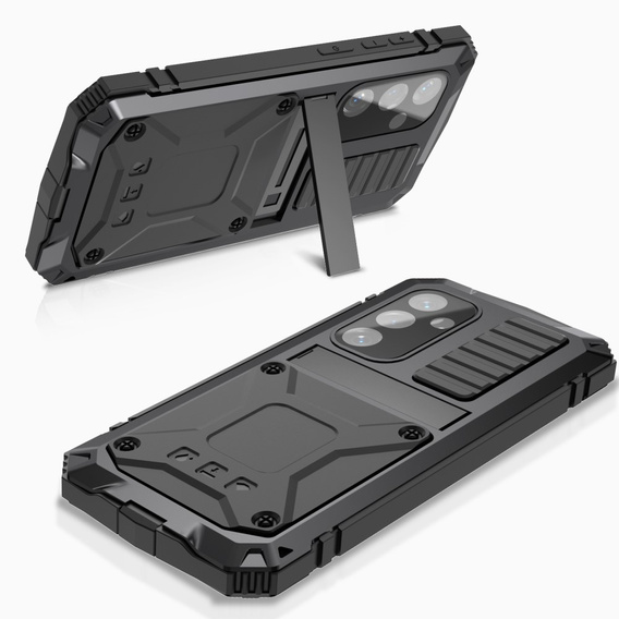 Брониран калъф за Samsung Galaxy S25+ Plus, R-JUST, черен
