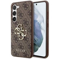 Калъфи GUESS за Samsung Galaxy S24+ Plus, 4G Big Metal Logo, кафяв