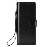 Калъф с капак за Samsung Galaxy Z Fold 2 5G, Crazy Horse Wallet, черен