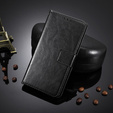 Калъф с капак за Poco F5 Pro 5G, Crazy Horse Wallet, черен