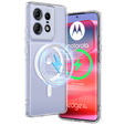 Калъф за Motorola Edge 50 Pro, Fusion Hybrid, за MagSafe, прозрачен