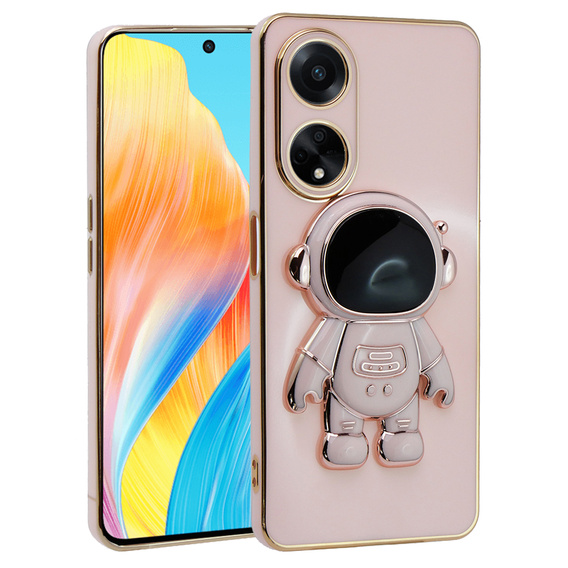 Калъфи за Oppo A38 4G / Oppo A18 4G, Astronaut, розов