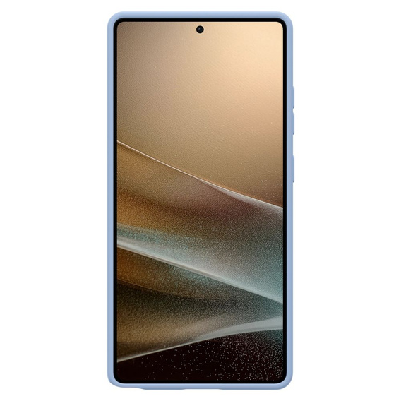 Spigen калъф за Samsung Galaxy S25 Ultra, Silicone Fit Mag, син + закалено стъкло