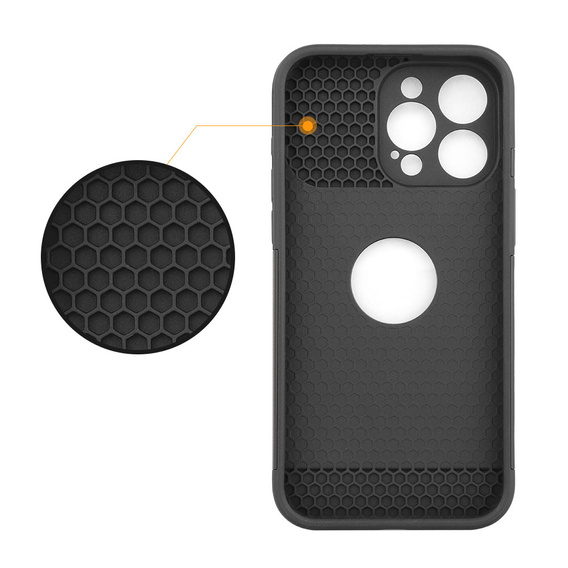 Калъфи за iPhone 15 Pro Max, ERBORD MagProtect Slide Camera, черен