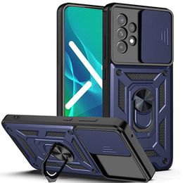 Брониран калъф за Samsung Galaxy A33 5G, CamShield Slide, тъмносин