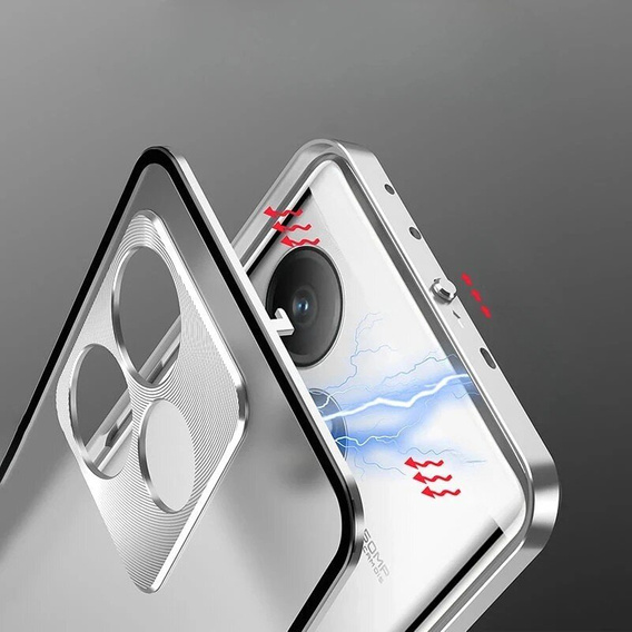 Калъф за Realme GT 6 / 6T, Frame Case, сребърен