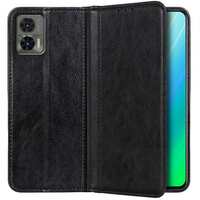 Калъфи за Motorola Edge 30 Neo, Wallet Litchi Leather, черен