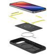 Калъфът Spigen за Google Pixel 9A, Rugged Armor MagSafe, черен + закалено стъкло 9H