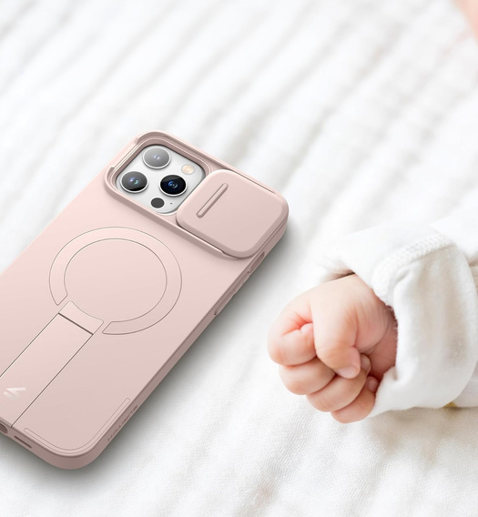 Калъф за iPhone 13 Pro Max/12 Pro Max Suritch Shockproof, Suritch Shockproof, за MagSafe, розов