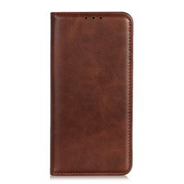 Калъф с капак за Samsung Galaxy M51, Split Leather, кафяв