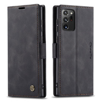 CASEME калъф за Samsung Galaxy Note 20 Ultra, Leather Wallet Case, черен