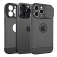 Калъфи за iPhone 15 Pro Max, ERBORD MagProtect Slide Camera, черен