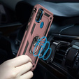 брониран калъф за Samsung Galaxy M21, Nox Case Ring, розов rose gold