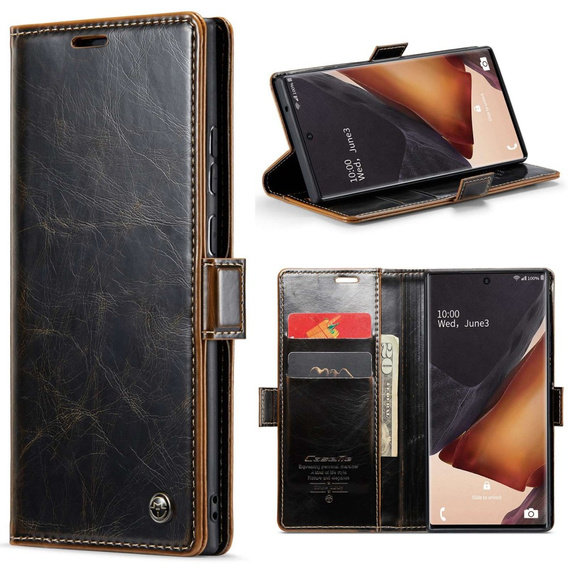 CASEME калъф за Samsung Galaxy Note 20 Ultra, Waxy Textured, кафе