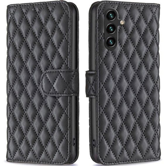 Калъф с капак за Samsung Galaxy A15, Wallet, BINFEN COLOR, черен