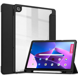 Калъф за Lenovo Tab M10 Plus 10.6 Gen 3 TB-125F TB-128F, Smartcase Hybrid, с място за стилус, черен