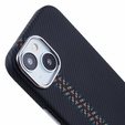 Калъфът за iPhone 14, Carbon Fiber MagSafe, черен