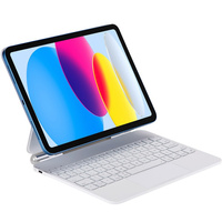 Калъф за клавиатура за iPad 10.9" 2022 (10 gen.), Magnetic Keyboard Touchpad, бял