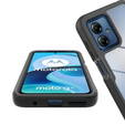 Калъф за Motorola Moto E14 / G24 / G04, Shockproof, с фолио, черен